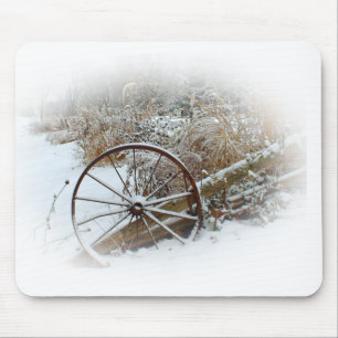 Country Winter Mouse Mat