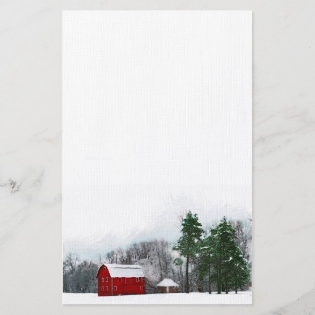 Country winter,stationary stationery (Front)