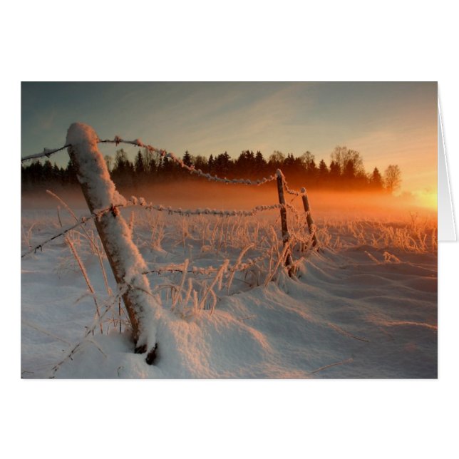 Country Winter Sunset (Front Horizontal)