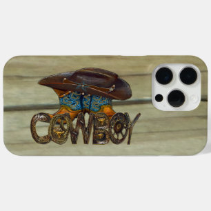 Country Wood Cowboy iPhone 15 Pro Max Case