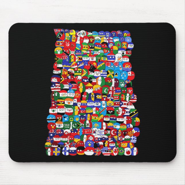Country World Flags  Mouse Mat (Front)