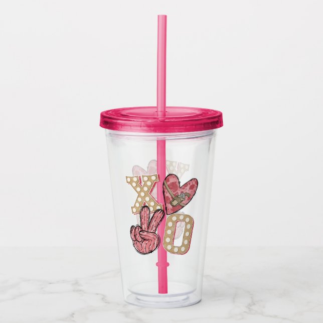 Country XOXO – Wild West Love Acrylic Tumbler (Front)