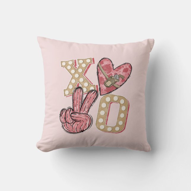 Country XOXO – Wild West Love Cushion (Front)