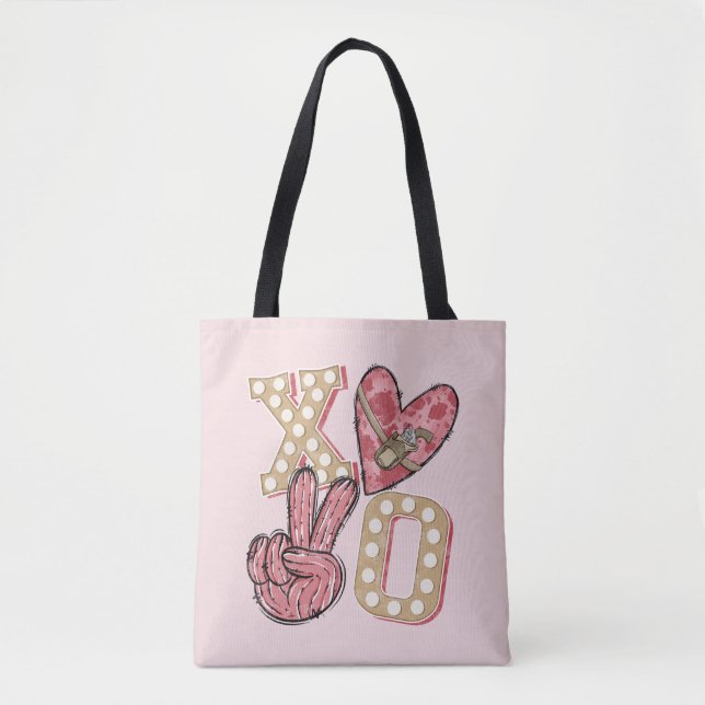 Country XOXO – Wild West Love Tote Bag (Front)