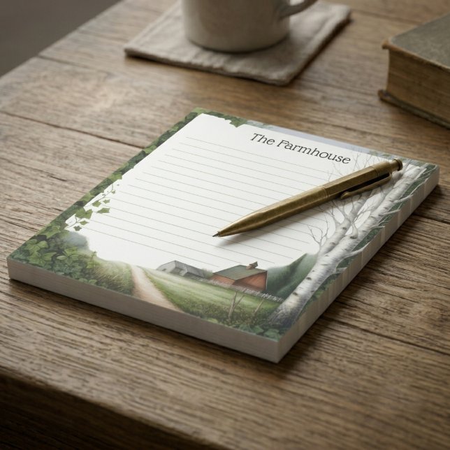 Countryside Farmhouse Lined Notepad (Creator Uploaded)