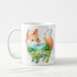 Countryside Fox / Racoon Dreamscape Coffee Mug