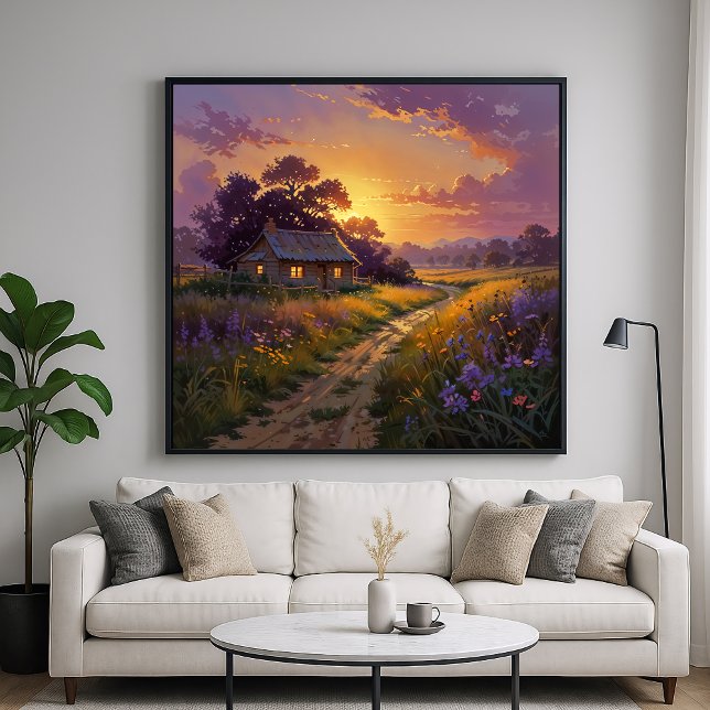 Countryside Glow - Painterly Style Landscape Poster (Creator Uploaded)