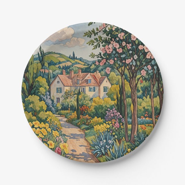  Countryside Haven Paper Plate (Front)