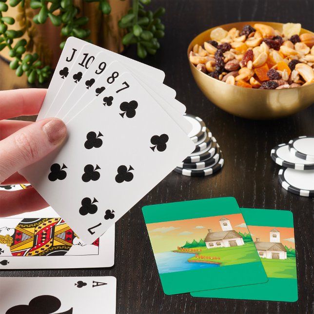 Countryside House by the Lake Playing Cards (Creator Uploaded)