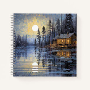 Countryside Landscape Art Decor Paint Notebook