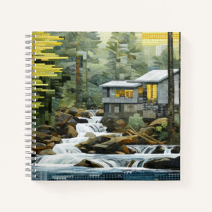 Countryside Landscape Art Decor Paint Notebook