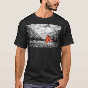 Countryside Landscape Black and White Photography T-Shirt