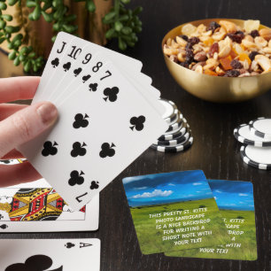Countryside Landscape of Saint Kitts Playing Cards