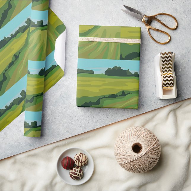 Countryside Landscape Wrapping Paper (Creator Uploaded)