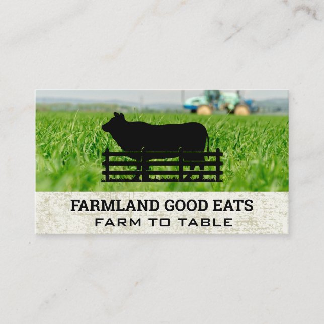 Countryside Livestock | Farmland Grass Business Card (Front)
