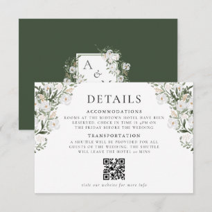 Countryside Manor Wedding Details Enclosure Card