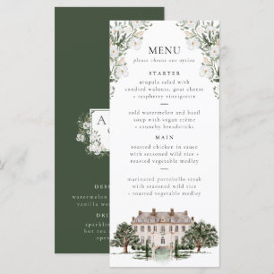 Countryside Manor Wedding Menu