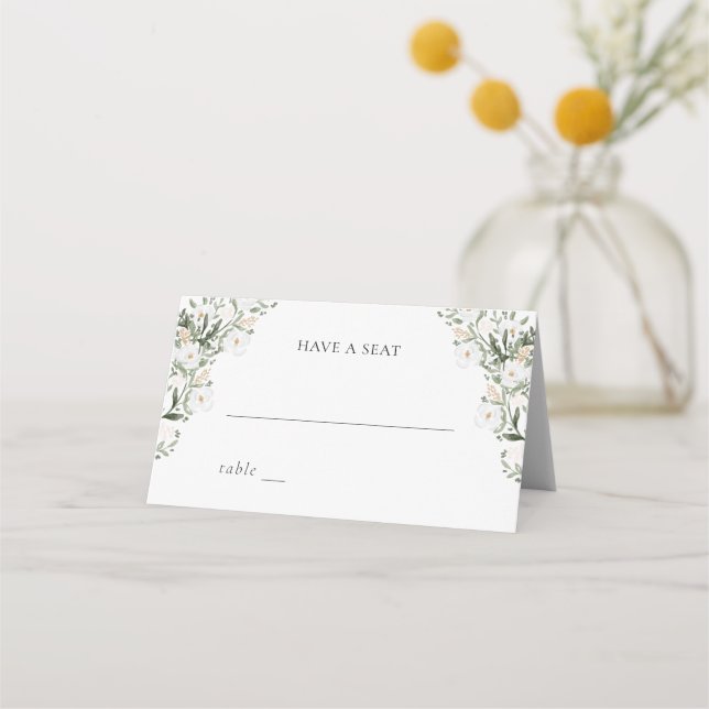Countryside Manor Wedding Table Card (Front)