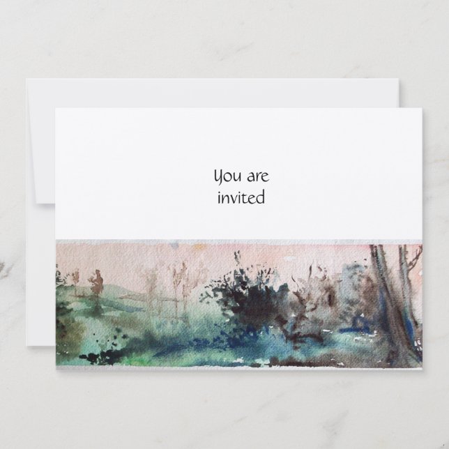 COUNTRYSIDE OF MAREMMA /TUSCANY LANDSCAPE INVITATION (Front)