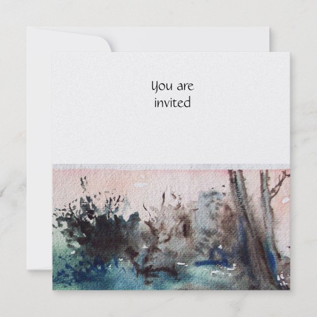 COUNTRYSIDE OF MAREMMA /TUSCANY LANDSCAPE INVITATION (Front)