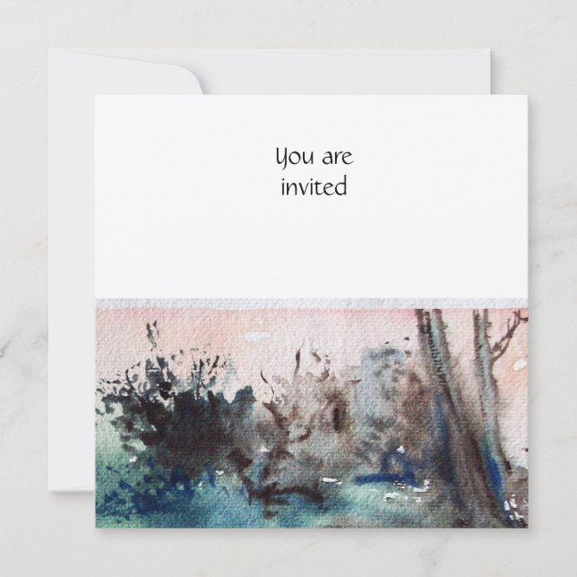 COUNTRYSIDE OF MAREMMA /TUSCANY LANDSCAPE INVITATION (Front)