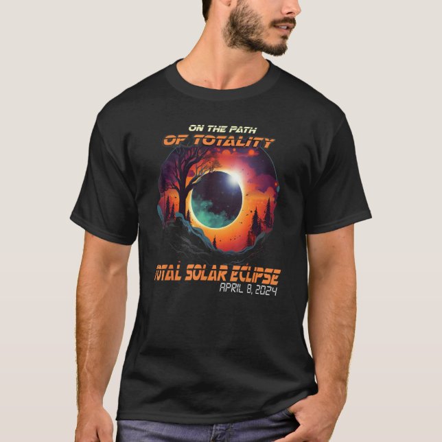 Countryside On The Path Of Totality Total Solar Ec T-Shirt (Front)