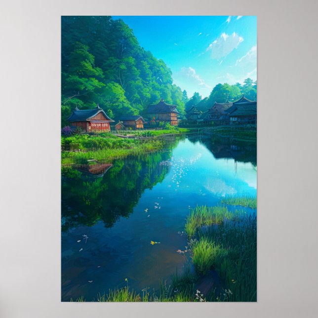 Countryside River Poster (Front)