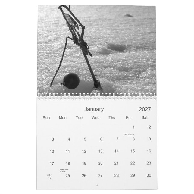 Countryside Themed Calendar (Jan 2027)