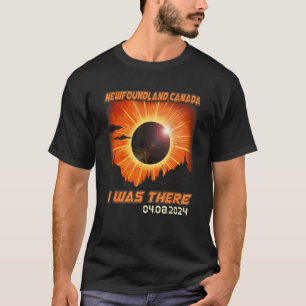 Countryside Total Solar Eclipse 2024 Newfoundland  T-Shirt