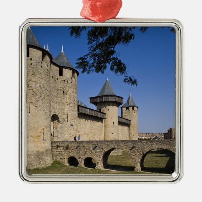 Counts Castle, Carcassonne, Aude, Languedoc, Metal Tree Decoration (Front)