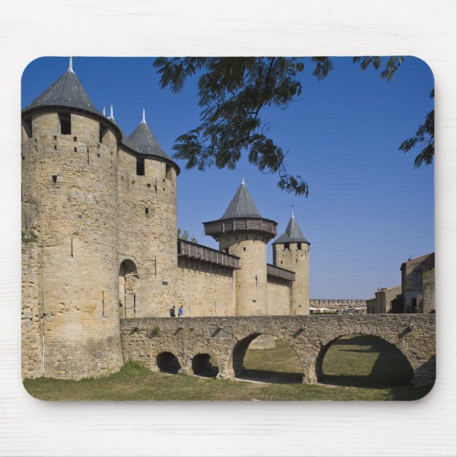 Counts Castle, Carcassonne, Aude, Languedoc, Mouse Mat (Front)