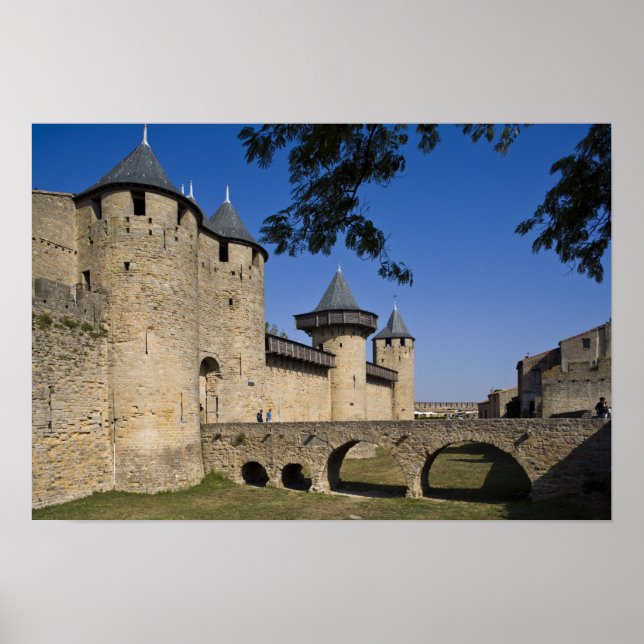 Counts Castle, Carcassonne, Aude, Languedoc, Poster (Front)
