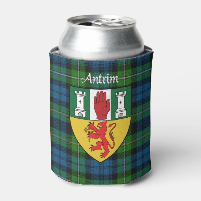 County Antrim Plaid Can Cooler (Can Front)