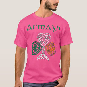 County Armagh Shamrock Ireland Flag Craic And Ceol T-Shirt