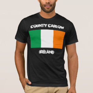 County Carlow, Ireland with Irish flag T-Shirt