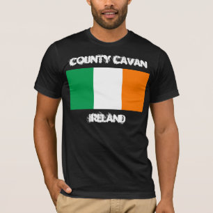 County Cavan, Ireland with Irish flag T-Shirt