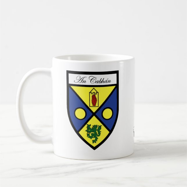County Cavan Map & Crest Mugs (Left)