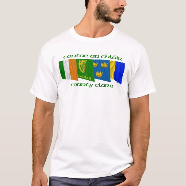County Clare Flags T-Shirt (Front)
