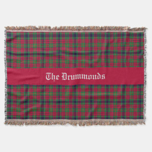 County Clare Tartan Customisable  Throw Blanket