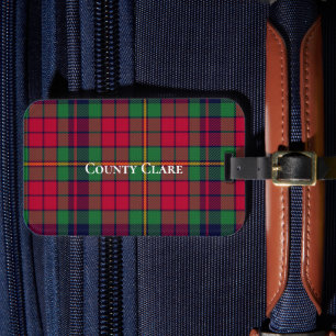 County Clare Tartan Luggage Tag