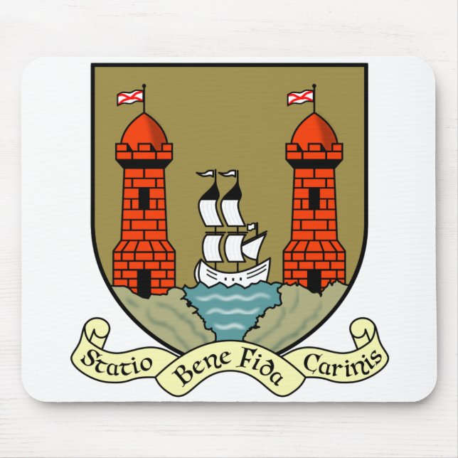 County Cork Ireland Coat of Arms Mouse Mat (Front)