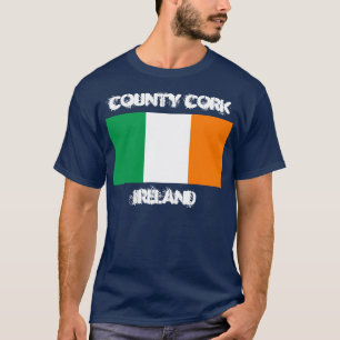 County Cork, Ireland with Irish flag T-Shirt