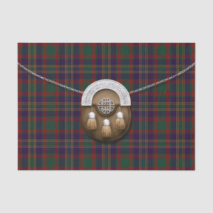 County Cork Irish Tartan And Sporran Tissue Paper