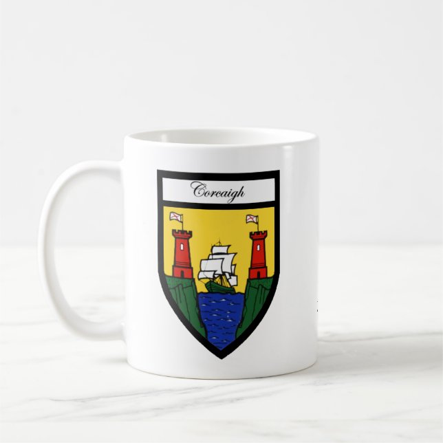 County Cork Map & Crest Mugs (Left)