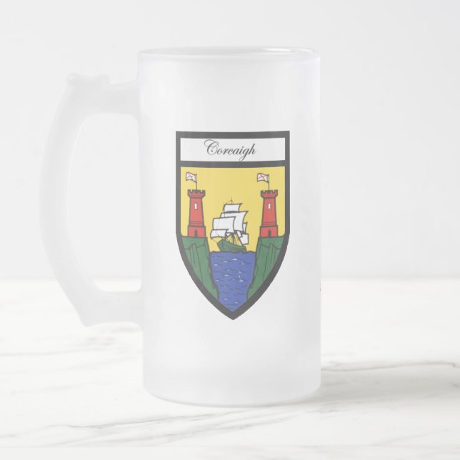 County Cork Map & Crest Mugs (Left)