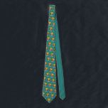 County Cork Necktie<br><div class="desc">COUNTY CORK  The ancient crest of the County of Cork,  Munster Province,  Ireland. . The crest repeats as a pattern against a green background.</div>