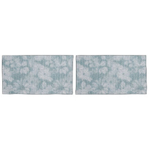 County Cottage Velvety Blue Daisy Pillowcase
