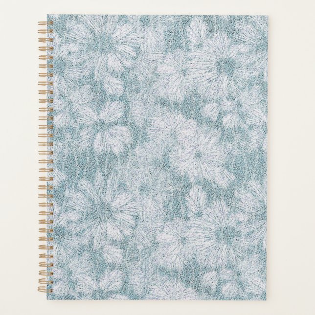 County Cottage Velvety Blue Daisy  Planner (Front)