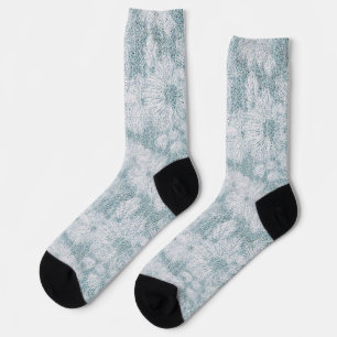 County Cottage Velvety Blue Daisy Socks