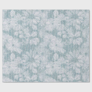 County Cottage Velvety Blue Daisy  Wrapping Paper
